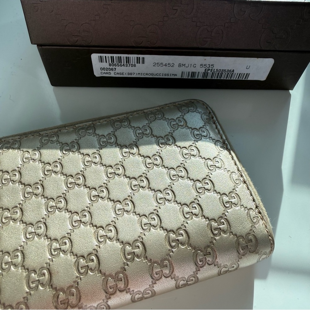 Gucci Microguccissima Zippered card case - Picture 2 of 12